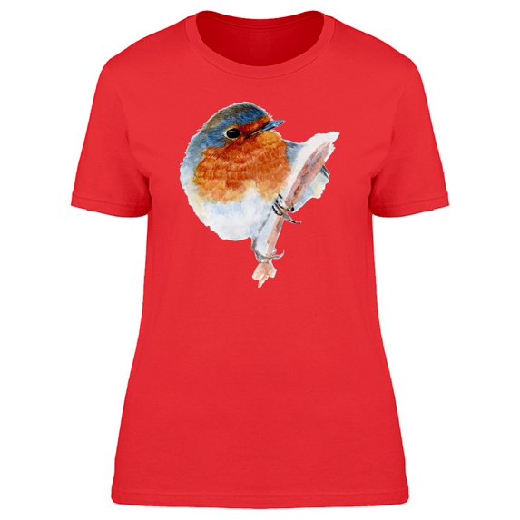 Closeup Of Robin Bird Tee Women's -Image by Shutterstock
