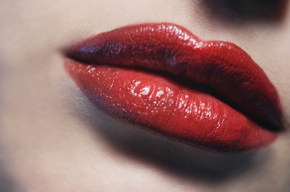 Closeup Of Womans Lips Canvas Art - Darren Greenwood Design Pics (17 x 11)