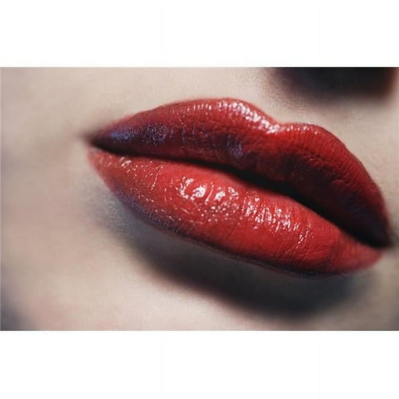 Closeup Of Womans Lips Poster Print