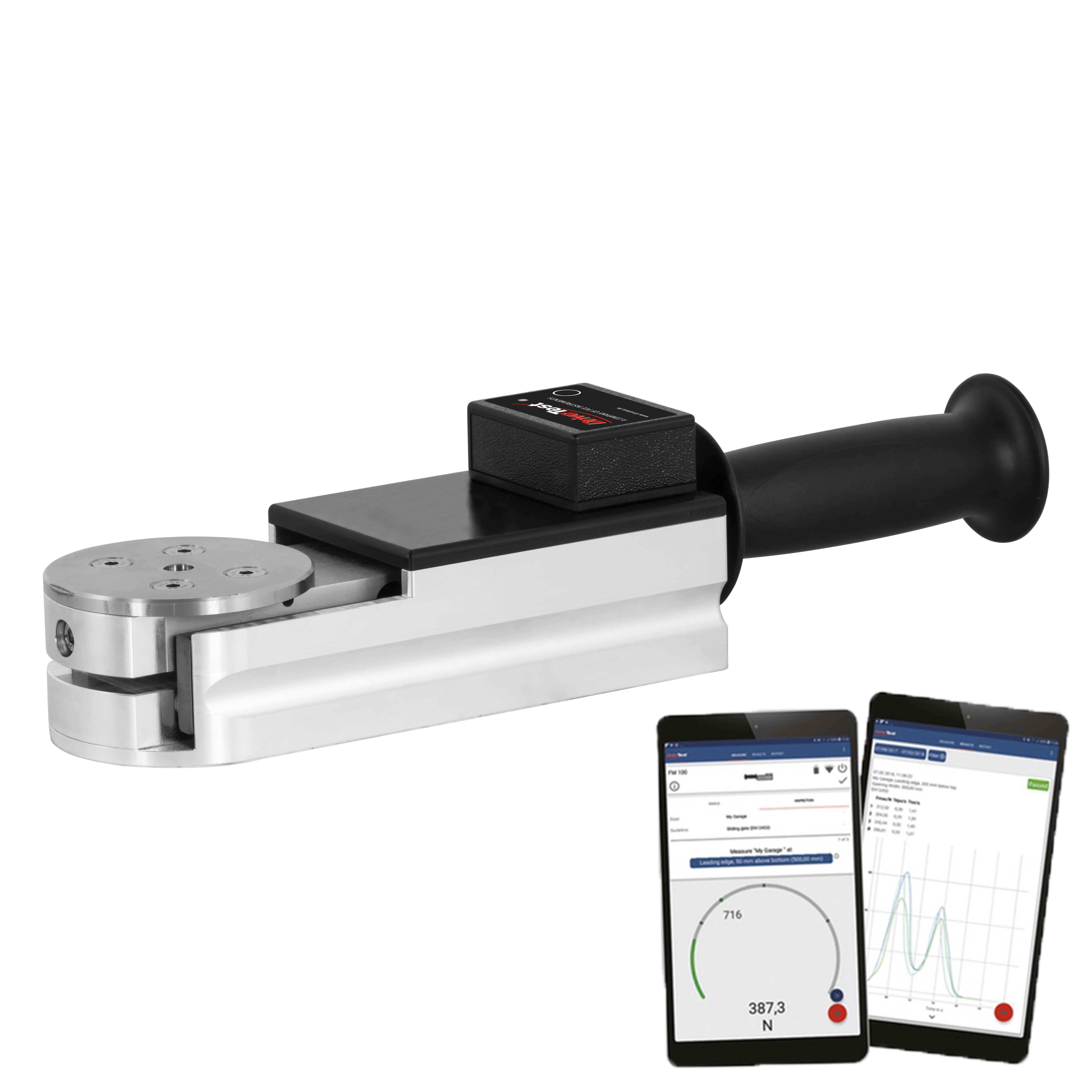 Closing Force Measuring Device FM100-BT for Doors and Gates