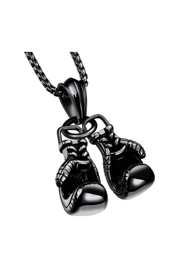 Duan Hip-Hop Punk New Stainless Steel Biker Boxing Gloves Necklace Fighting Glove Chain Pendant Necklace