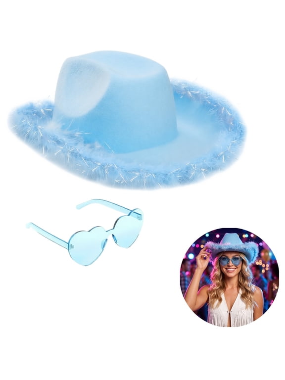 Men Women Cowboy Hat Led Sequin Party Caps Flashing Light Up Dance Party Beanies For Birthday Wedding Festival Bar
