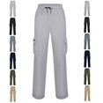 thumbnail image 1 of Clossjun Men's Casual Cargo Pants Daily Wear Work Out Pants With Pockets Breathable Elastic Waist Athletic Pants for Hiking Street Wear 2XL, 1 of 6