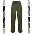 thumbnail image 1 of Clossjun Men's Casual Cargo Pants Daily Wear Work Out Pants With Pockets Breathable Elastic Waist Athletic Pants for Hiking Street Wear 3XL, 1 of 6