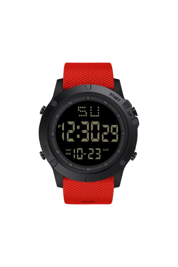 Men's Digital Sports Watch, Large Face Wristwatch for Men, 50M Waterproof, LED Backlight, Alarm, Stopwatch, Rugged Outdoor Watch for Running, Work and Gym
