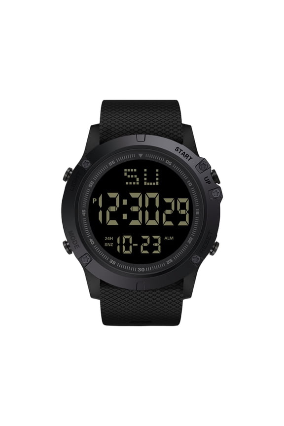 Men's Digital Sports Watch, Large Face Wristwatch for Men, 50M Waterproof, LED Backlight, Alarm, Stopwatch, Rugged Outdoor Watch for Running, Work and Gym