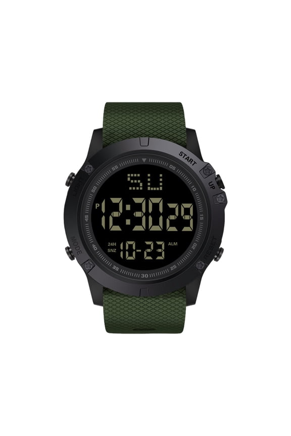 Men's Digital Sports Watch, Large Face Wristwatch for Men, 50M Waterproof, LED Backlight, Alarm, Stopwatch, Rugged Outdoor Watch for Running, Work and Gym