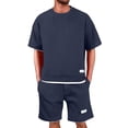 thumbnail image 1 of Clossjun Mens 2 Piece Short Set Matching Drawstring Baggy Shorts Sets Casual Summer Outfits, 1 of 5