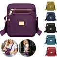 thumbnail image 1 of Clossjun Nylon Crossbody Bags For Women Daily Wear Purses Adjustable Belt Handbags Casual Messenger Bag Waterproof For Female Work Out Purple, 1 of 6