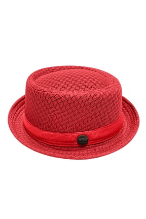 Summer Breathable Mesh Pork Pie Hat for Men, Lightweight Packable, Lightweight Fedora Bowler Hat for Men, Beach Travel Party