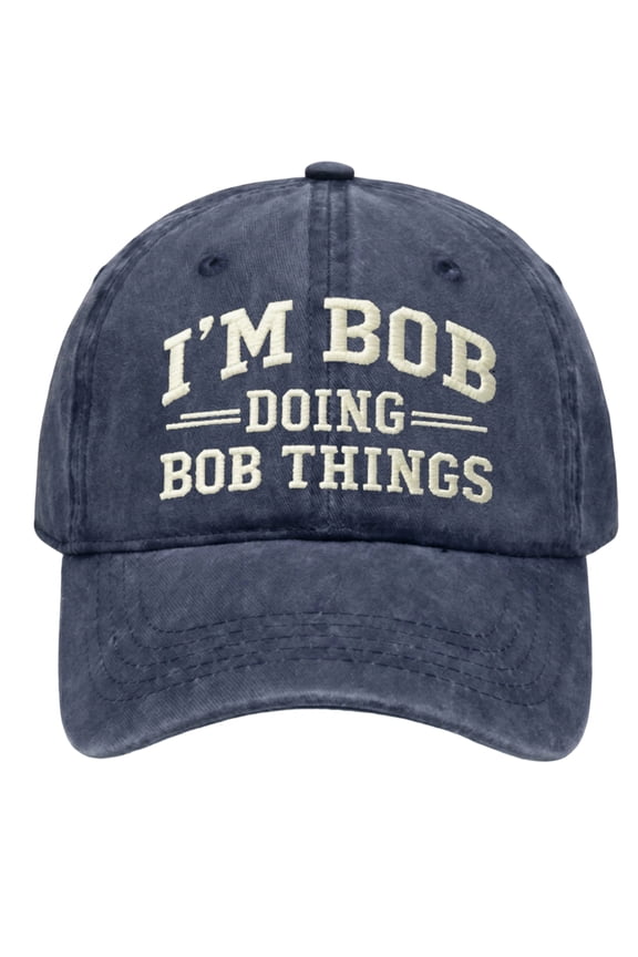 Summer Caps I'm Bob Doing Bob Things Hats for Men Cool Washed Distressed Baseball Cap