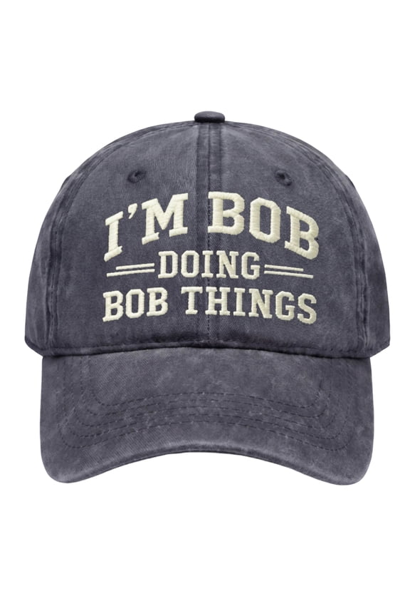 Summer Caps I'm Bob Doing Bob Things Hats for Men Cool Washed Distressed Baseball Cap