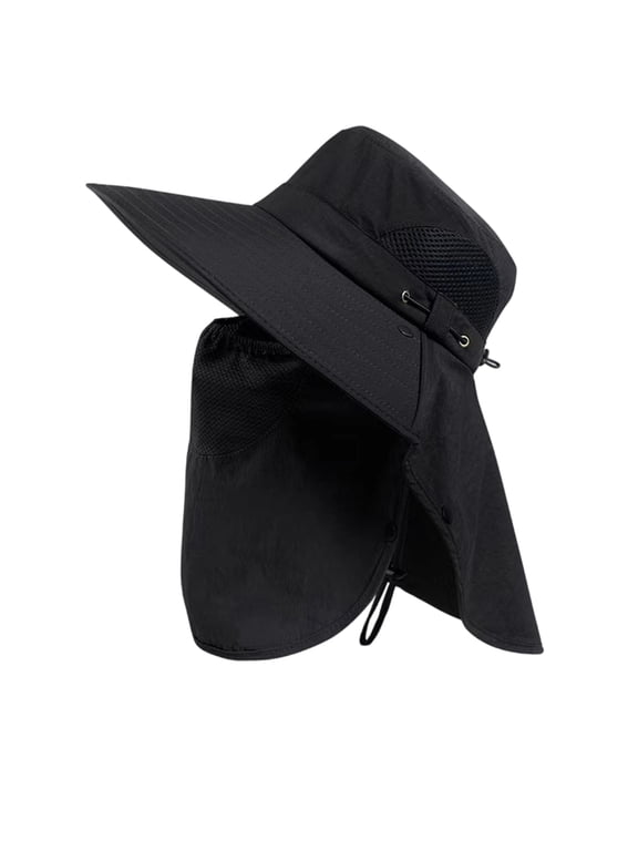 Sun Fishing Hats with Neck Flap for Men Women UV Sun Protection Safari Hat Wide Brim Bucket Hat
