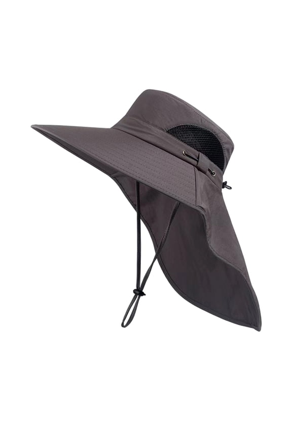 Wide Brim Sun Hat with Neck Flap for Women UV Protection Bucket Hat with Shawl Summer Neck Hats Outdoor Fishing Hats