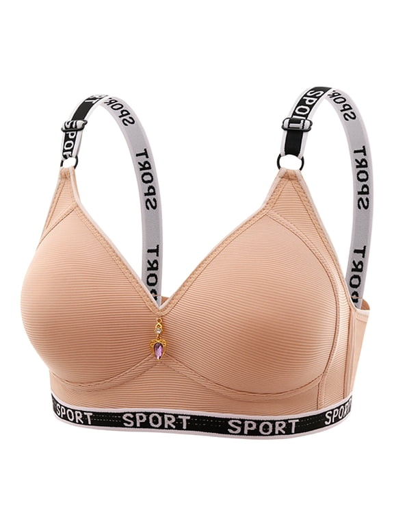 Wireless Bras for Women No Underwire Full Coverage Supportive Vest Bras Pushup Bra Breathable Comfort Cotton Bra