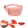 thumbnail image 1 of Clossjun Women Pure Colour Crossbody Bag Casual Lightweight Spacious Shoulder Packs Adjustable belt Waist Bags For Work Out Back To School Pink, 1 of 6