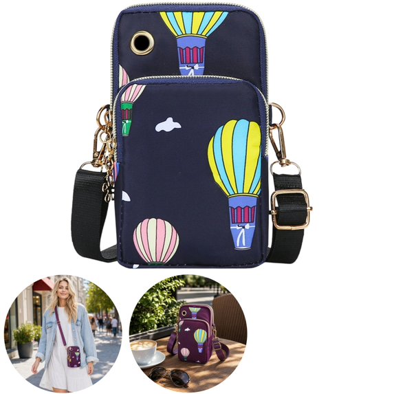 Clossjun Womens Small Crossbody bags Lightweight Cell Phone Bags Adjustable Belt Daily Wear Waist Bags For Work Out Back To School Blue