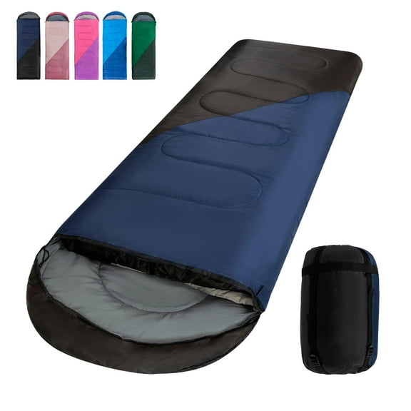 Tesleader Sleeping Bag for Adults and Kids,Backpacking Sleeping Bag for Cold Weather(Right Zipper)