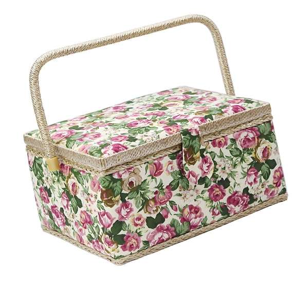 Closures Fabric Sewing Storage Box With Removable Dividers And Comfortable Handle For Easy Transportation