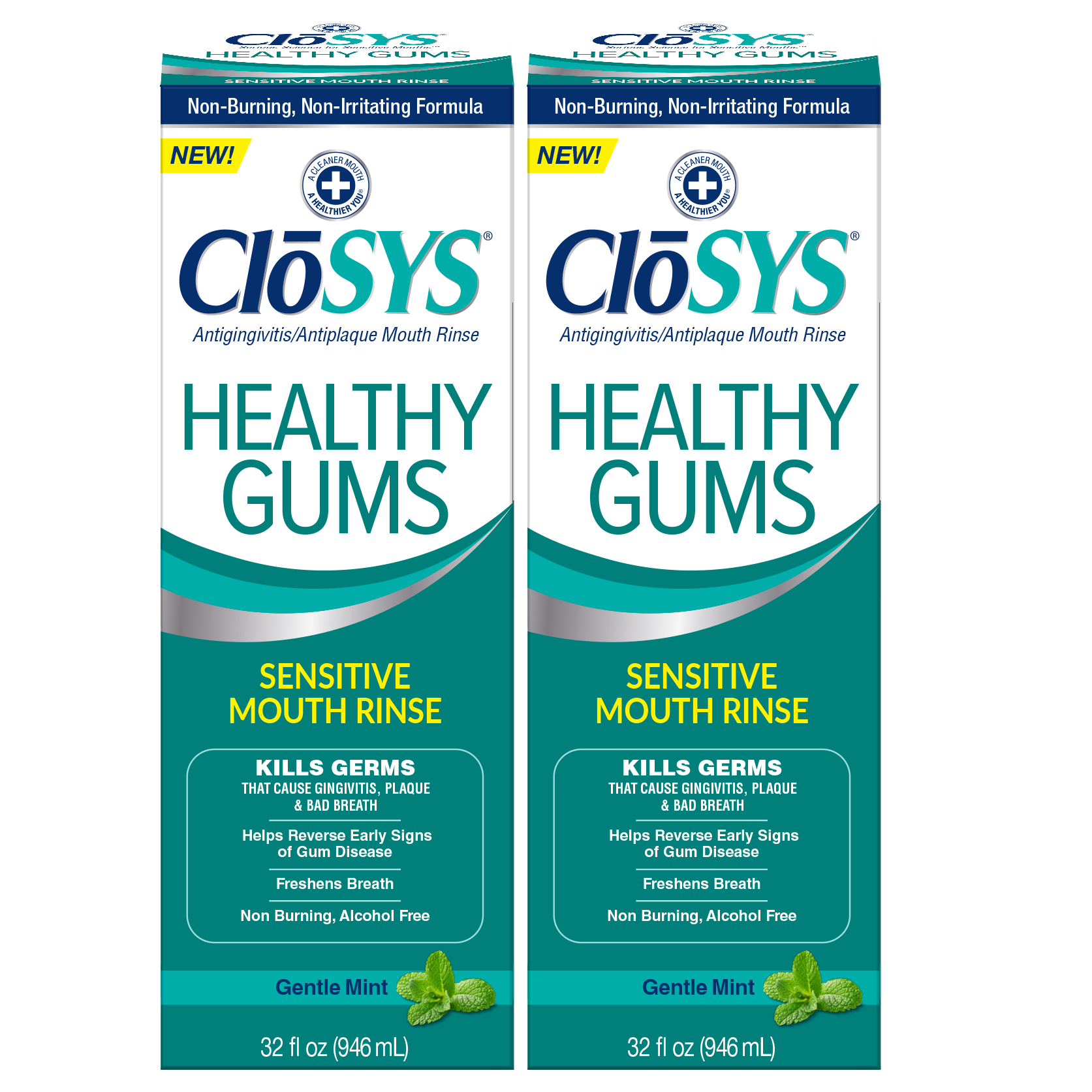 Closys Healthy Gums Mouthwash, Antiplaque and Antigingivitis for Gum