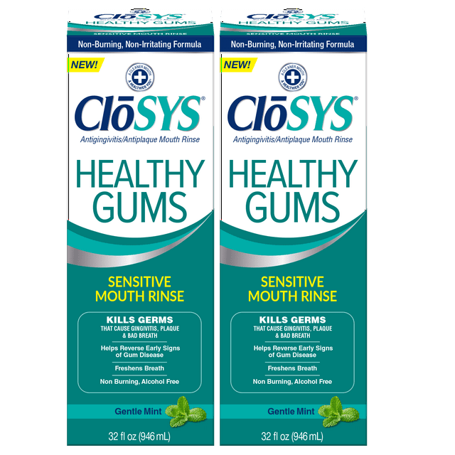 Closys Healthy Gums Mouthwash, Antiplaque and Antigingivitis for Gum
