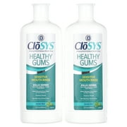 Closys Healthy Gums Mouthwash, Antiplaque and Antigingivitis for Gum Health, Non-Burning, Non-Irritating  32 Fl Oz (Twin Pack)