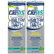 Closys Healthy Teeth Anti-Cavity Oral Rinse Mouthwash with Fluoride, Non-Burning, Non-Irritating – 32 Fl Oz (Pack of 2)