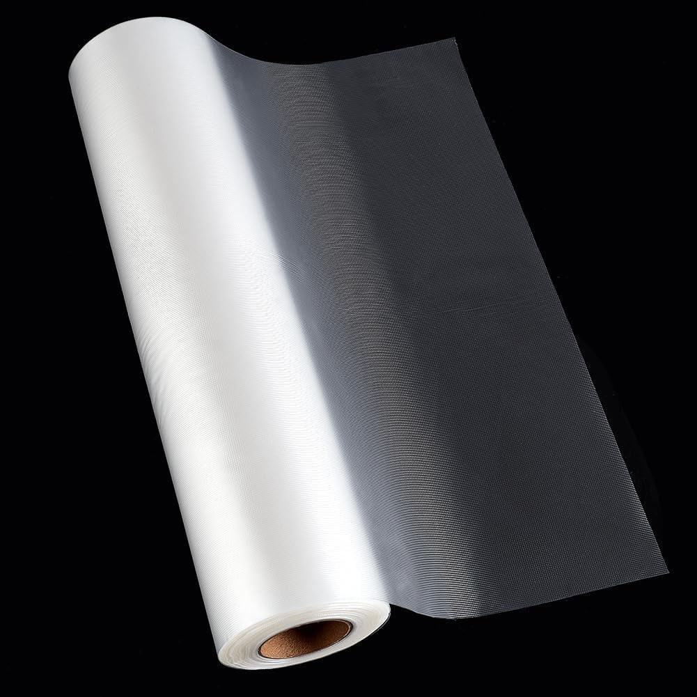 Cloth 11.8 inch x 50 Yard Water Embroidery Stabilizer Clear Water Soluble Stabilizer Film Transparent Wash Away Topping for Embroidery Machine Hand Sewing Towels Cloth