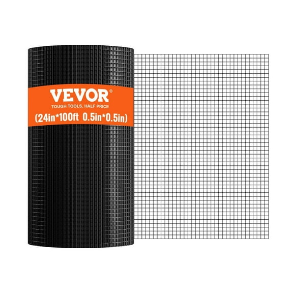 Cloth, 24'' x 100' Galvanized Wire Mesh Roll, 19 Gauge Chicken Wire Fence Roll, Vinyl Coating Metal Wire Mesh for Chicken Coop Barrier, Rabbit Snake Fences, Poultry Enclosures 24in*100ft