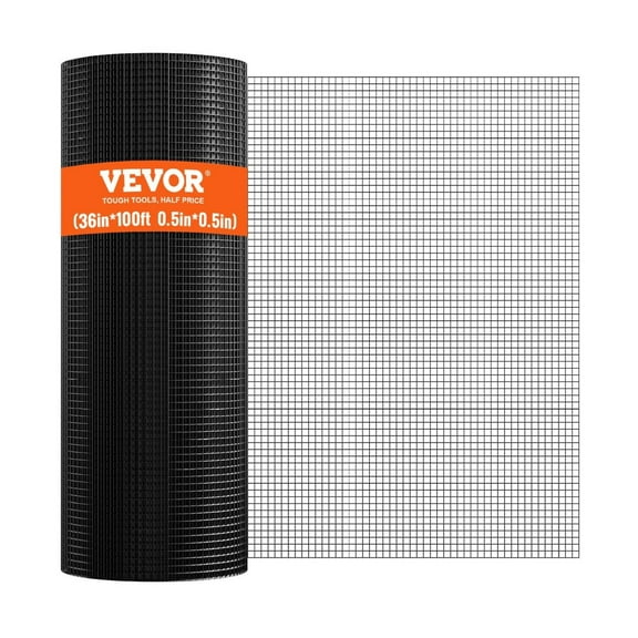 Cloth, 36'' x 100' Galvanized Wire Mesh Roll, 19 Gauge Chicken Wire Fence Roll, Vinyl Coating Metal Wire Mesh for Chicken Coop Barrier, Rabbit Snake Fences, Poultry Enclosures 36in x 100ft