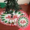thumbnail image 1 of Cloth Christmas Tree Skirt with Santa Claus Pattern, Cute Beautiful Tree Bottom Apron Suitable For Christmas Home Decorations 35.4 Inch Multicolor, 1 of 6