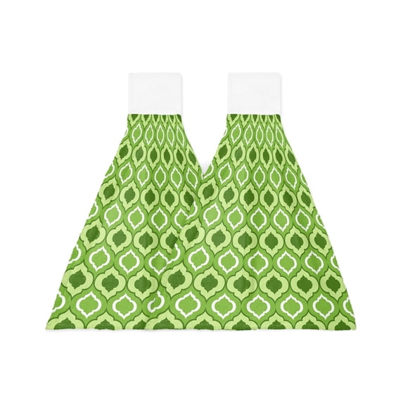 Cloth Cleaning Hanging Kitchen Towel Absorbent Microfiber Bathroom Household Towel Hand Retro Gradual Flower