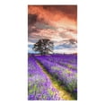 thumbnail image 1 of Cloth Cleaning Household Absorption Water Dishcloth Kitchen Towel Hand Tea Printed White Lavender Flower Purple Watercolor, 1 of 7