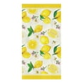 thumbnail image 1 of Cloth Cleaning Towel Wiping Microfiber Accessories Tools Kitchen Household Towels Kitchen Yellow White Fruit Lemon Watercolor, 1 of 7