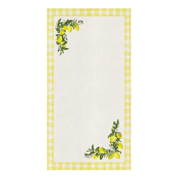 Cloth Cleaning Towel Wiping Microfiber Accessories Tools Kitchen Household Towels Kitchen Yellow White Fruit Lemon Watercolor