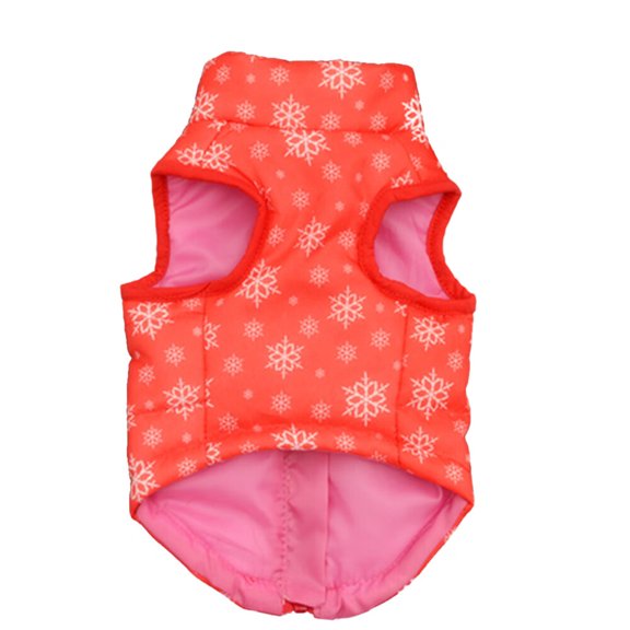 Cloth Cloth Fashion Pet Snowflake Dog Winter Dog Vest Pet Red Cloth Pet clothes Pet Vest SUCS