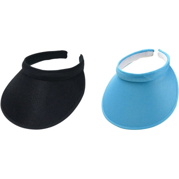 Cloth Covered Slip-On Visor for Women, Adjustable Cap Sports Sun Visors for Men