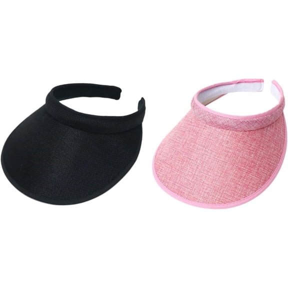 Cloth Covered Slip-On Visor for Women, Adjustable Cap Sports Sun Visors for Men
