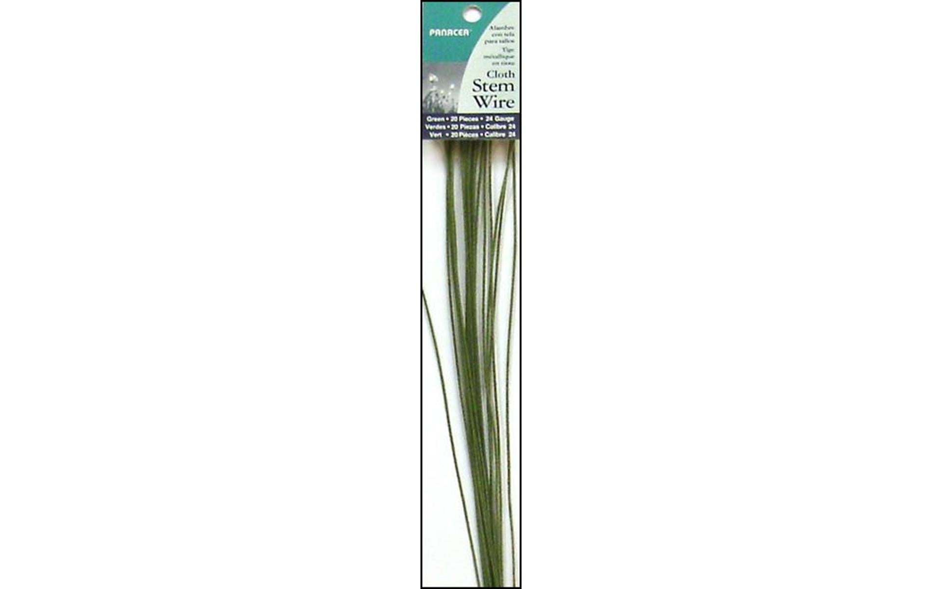  Panacea 562018 Floral Wire Painted STEM Green 20 Gauge 18  INCHES 30 Pieces