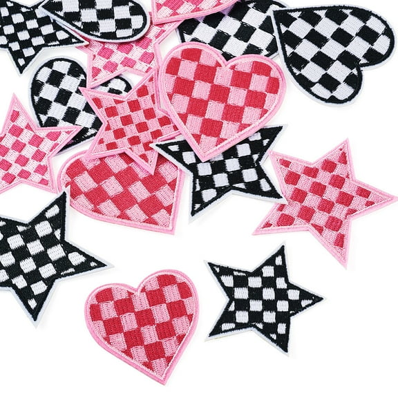 Cloth Embroidery Sew on Appliques Sewing Craft Decoration Mixed Shape Mixed color 57~67x59~65x1mm