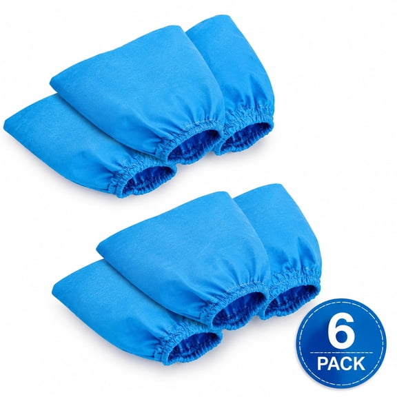 Cloth Filter for Dry Pickup, 6-Pack, VRC51 3701, Fits HART 5 to 16 Gallon Wet/Dry Vacuum Cleaners