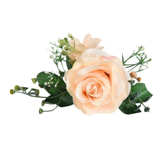 Cloth Flower Curtain Tie Backs Rose Curtain Tieback Clips Decorative Rope Holdbacks Window Buckle For Window Rose Red Curtain Easy To Use