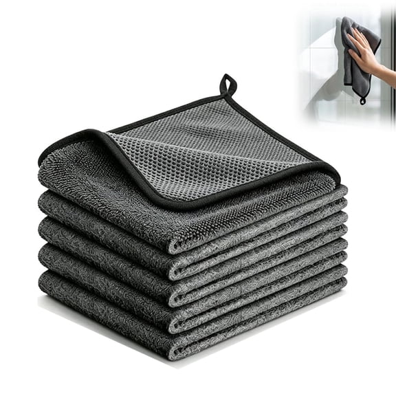 Cloth Magic Cloth, Magic Cleaning Cloth 5-Pack, Reusable, Suitable for Kitchens, Glass, and Car Windows.