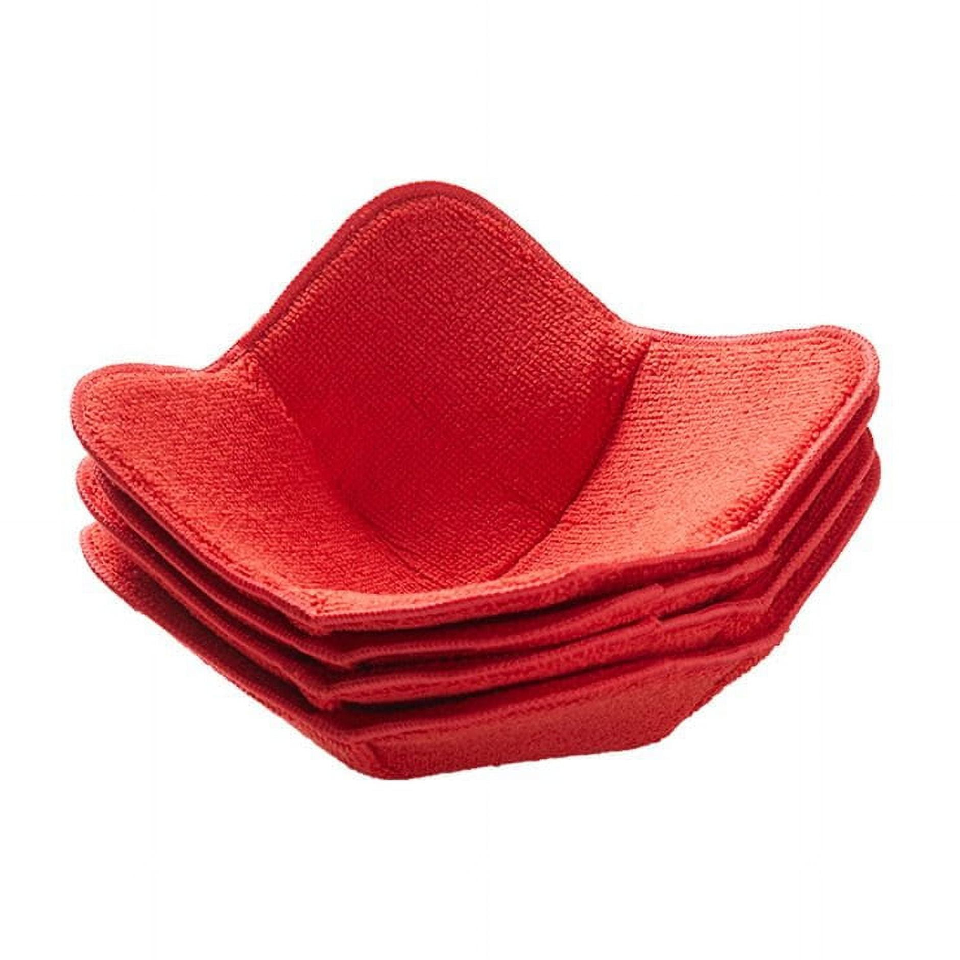 Red Polyester Microwave Bowl Huggers Set of 4