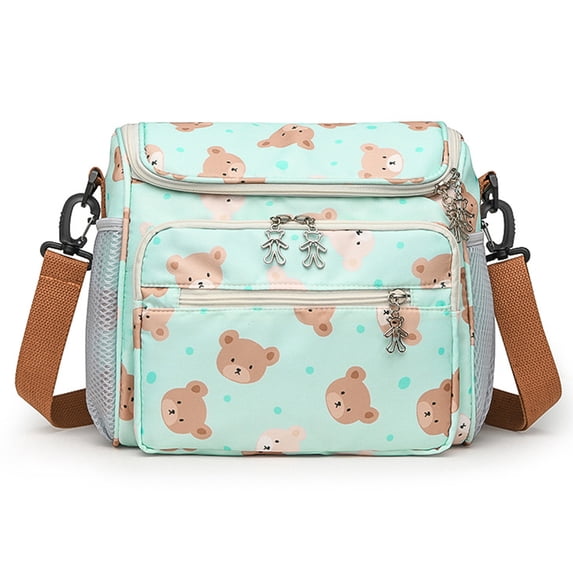 Cloth Mother Diaper Bag with Polyester Lining Baby Bottle Organizes Bag ...