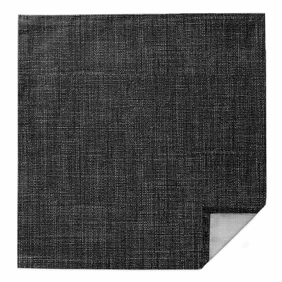 Cloth Napkins 1 Piece - 20x20 Inches, Black Burlap Texture Washable Reusable Table Napkins, Farmhouse Vintage Black Soft & Absortbent Dining Napkin for Party Wedding Hotel Restaurant