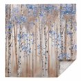 thumbnail image 1 of Cloth Napkins 1 Piece - 20x20 Inches, Blue Grey Forest Washable Reusable Table Napkins, Grey Modern Art Oil Painting Soft & Absortbent Dining Napkin for Party Wedding Hotel Restaurant, 1 of 8
