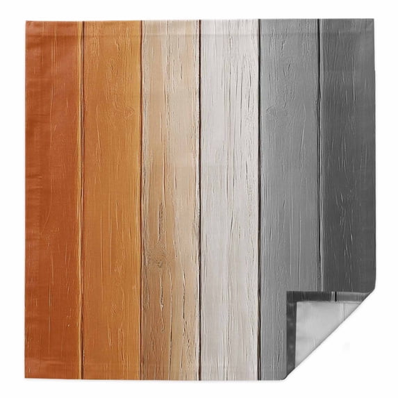 Cloth Napkins 1 Piece - 20x20 Inches, Burnt Orange Gray Ombre Washable Reusable Table Napkins, Vintage Farmhouse Wooden Soft & Absortbent Dining Napkin for Party Wedding Hotel Restaurant