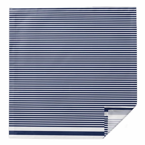 Cloth Napkins 1 Piece - 20x20 Inches, Farmhouse Navy Blue White Striped Washable Reusable Table Napkins, Modern Stripes Soft & Absortbent Dining Napkin for Party Wedding Hotel Restaurant