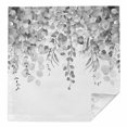 thumbnail image 1 of Cloth Napkins 1 Piece - 20x20 Inches, Grey Botanical Washable Reusable Table Napkins, Weeping Eucalyptus Leaves Watercolor Soft & Absortbent Dining Napkin for Party Wedding Hotel Restaurant, 1 of 8